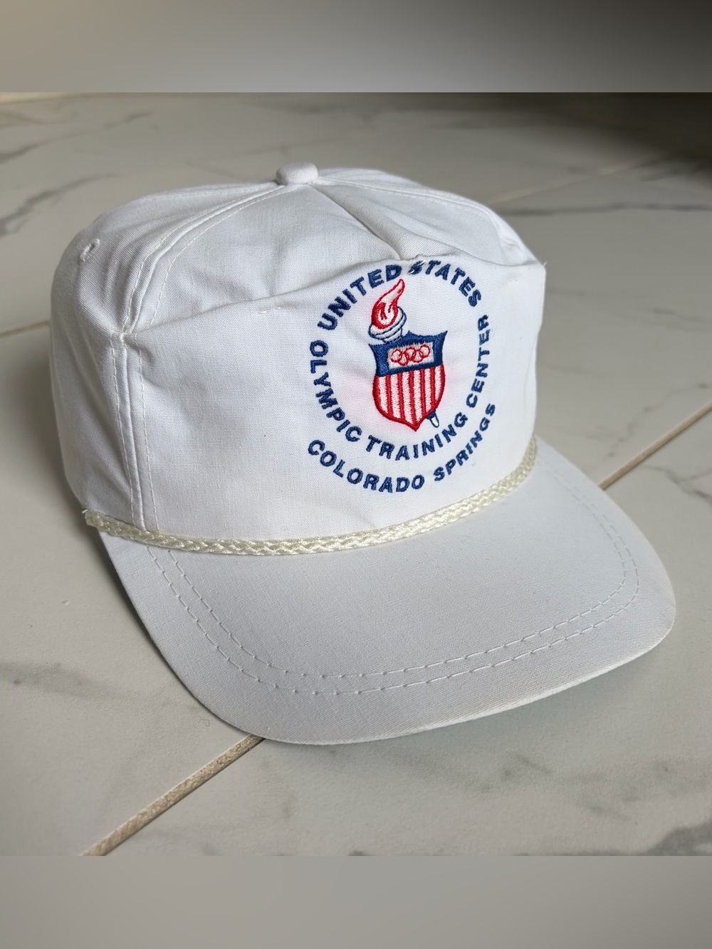 Vintage 1984 USA United States Olympic Training Center Colorado Springs Hat Cap